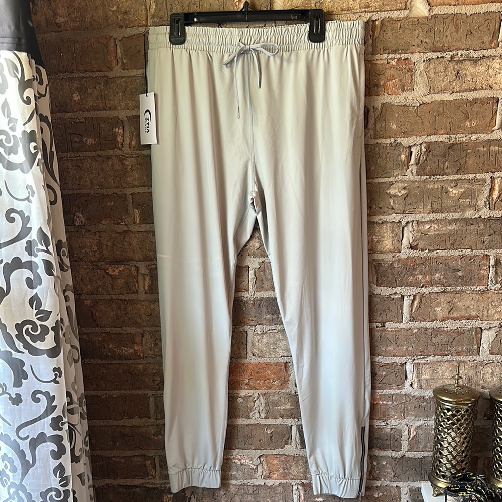 ZYIA Gray Jogger Track Pants with Elastic Waistband
